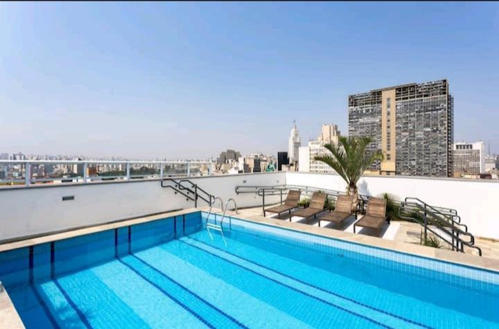 Studio Flex Com Garagem E Piscina No Centro De Sp São Paulo Kültér fotó